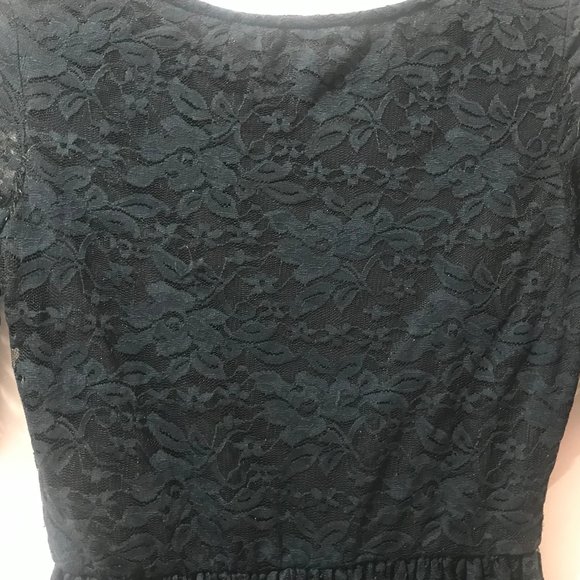 Navy Blue Lace Dress - Picture 5 of 6